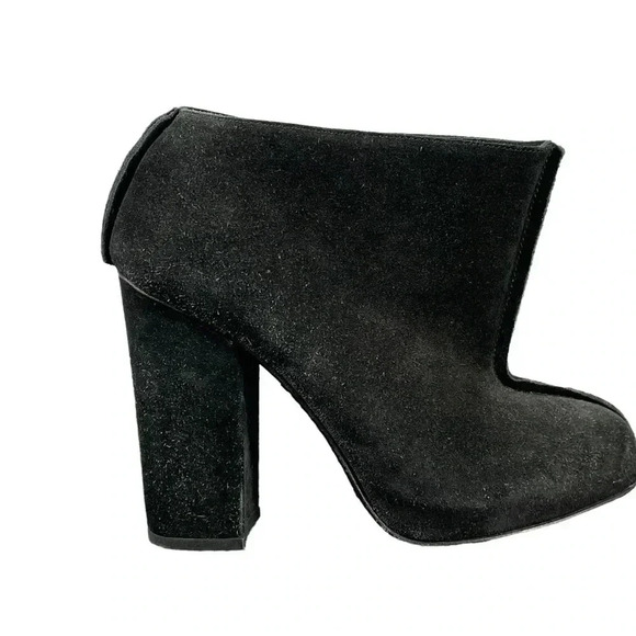 Acne Black Suede Ankle Boots Size  36/6 - Picture 6 of 11